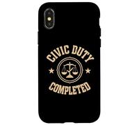 Duty Completed Done My Jury Service Court Appearance Case for iPhone X/XS