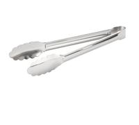 Duty Cooking Tongs 12 Inch Scalloped Duty Cooking Tongs 12 | Robust metal construction, rust and resistant, for ideal for heavy meats, professional grade, long lasting