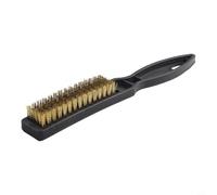 Duty Copper Wire Brush For Removing Rust From Surfaces, Household And Mechanical Cleaning Tool With Comfortable Long Handle Design, 85mm Working Head Size Included
