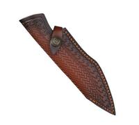 Duty Double Layer Leather Sheath with Spacious 4.2cm Inside Measurement for Easily Holding Various Edges Types Wear Resistant Cutter Sleeve