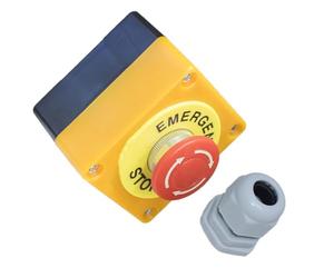 Duty Emergencies Stop Push Button Switches Box Yellow Metal Construction 220V 10A Motor Control Crisis E Button