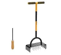 Duty Handheld Soil Loosener Garden Aerator Spikes Manual Tool with Ergonomic Handle Ideal for Home Gardening Garden Farmer
