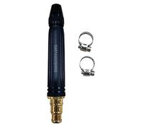 Duty High Pressure Water Nozzle with 2 Clamps | Heavy Duty with Comfortable Grip for Effortless Cleaning and Gardening Tasks and Outdoor Maintenance