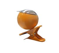 Duty Iron Ashtray with Clamp on Attachment for Tables Side Railings Strong Grip WIndproof Lid Ashes Container Clip on Ashtray with Lid