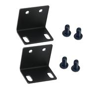 Duty Metal / 90 Degree Black Right Angled Corner Brace Bracket Joint Furniture Shelf for Frame Box Sound Receiver Fixing Set