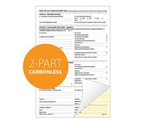 Duty of Care Waste Transfer Note Book A4 - Duplicate 2-Part NCR Carbonless Forms - 50 Sets - Ocean Pads (69608)