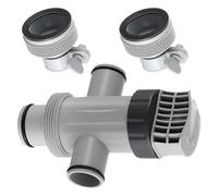 Duty Plunger Valves Set with 1.25 to 1.5 Inch Hose Adapters | Adjustable Pool Plunger Valves with 1.25 to 1.5 Inch Hose Adapters for Pool Pumps Systems, Secure Connection