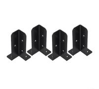 Duty Post Base Bracket 4-Pack Rustproof Duty Post Base Bracket