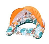 Duty PVC Airbed Pool Float with Sun Shelter and Ergonomic Design for Pool Relaxation Sunbed Float