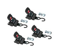 Duty Ratchets Strap with S Hook 1500 / 3307lbs Break Force, A B | 1500 / 3307lbs Capacity for Furniture Moving, Outdoor Equipment Hauling, Padded Handles, Weather Resistant