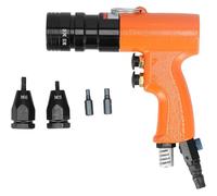 Duty Rivnut Tool, Pneumatic Rivet Nut Gun, Set Pop Rivet Nut Tool with Speed Adjustable and M5-M6 Nuts, Strong Pulling Force, for Alloy Steel Construction Industrial Riveting Operations