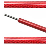 Duty Shock Absorber For Fiesta Mk6 Mk7 2009-2020 Front Hood Bonnet Modify Carbon Fiber Gas Lift Support Shock Damper 1PC Strut Hydraulic Rod(Red Carbon Fiber)