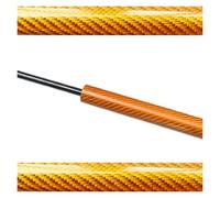 Duty Shock Absorber For Fiesta Mk6 Mk7 2009-2020 Front Hood Bonnet Modify Carbon Fiber Gas Lift Support Shock Damper 1PC Strut Hydraulic Rod(Orange Carbon Fiber)