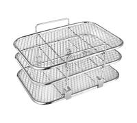 Duty Stainless Steel Rack Multilayer Dehydrator Metal Texture Suitable for Air Fryers and Outdoor BBQs Oven Grill