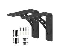Duty Triangle Bracket Space Saving Wall Bracket for Wall Mounted Desk TVs Shelf with Strong Load Capacity Rustproof Metal Parenthesis