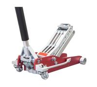 Duty Trolley Jack 3 Ton Low Profile Racing Floor Jack Dual Piston Quick Lift Aluminum/Steel For SUV & Sports Cars Scissor Jack Kit(1.5T aluminum-iron)