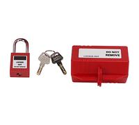 -Duty UK Plug Lockout Cord with 38mm Padlock Hole - Industrial Device for Extension Leads Socket Boxes & Electrical Outlets