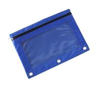 Dutys Three Rings B5 Lever Arch File Clear PVC with Oxford Edges Waterproof Protector for Documents Notebooks Waterproof Office File Folder