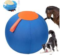 Duuclume 25" Large Herding Ball for Medium & Large Dogs - Interactive Toy with Hand Pump and Handle - Horse Ball for Playing and Gifts