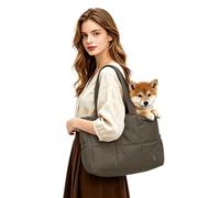 Duuclume 4-in-1 Waterproof Pet Tote Cats Dogs Small Pets 16.5lb，Brown