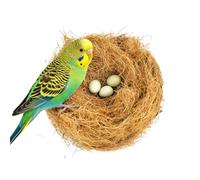 Duuclume Coconut Fibre Nesting Material Plant-Derived Coir Bedding for Parrots, Breathable Moisture-Absorbent Warm Soft Nest Lining for Budgies Cockatiels All-Sized Pet Birds (250, Grams)