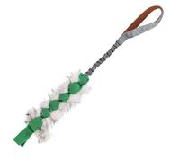 Duuclume Dog Rope Toys for Tug of War, Elastic Pull Interactive Toy for Chewing and Teething, Tough Dog Toy Green