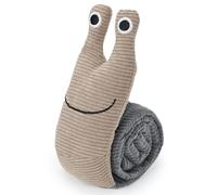 Duuclume Dog Snuffle Toy, Interactive Dog Squeak Toys for Boredom Relieve, Dog Puzzle Toys IQ Training & Mental Stimulation, Snail Shape Dog Snuffle Toys for Natural Foraging Instinct Training, Grey