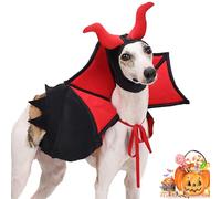 Duuclume Halloween Dog Cape Costume, Pet Costumes Cat Vampire Cloak, Funny Dog Cosplay Cape Wizard Outfit with Hat, Dog Witch Halloween Christmas Dress Up Clothes for Small Medium Dogs Cats Puppy