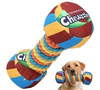 Duuclume Tough Dog Chew Toy for Aggressive Chewers, Squeaky Dumbbell Toy for Indoor Outdoor Playing, Indestructible Interactive Dog Toys for Small Medium Large Dogs Grind & Clean Teeth