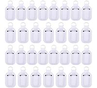 Duufin 60 Pieces Hand Sanitizer Holders Empty Travel Bottles Set, Pure White, 60 Count (Pack of 1)