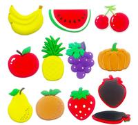 DUUMI Fridge Magnets for Toddlers 1-3, Fruit Magnets for Kids, 3D Design Magnetic Toys for Toddlers, Durable & Large Size, Full Back Magnet Cute Toy, Early Education Gift for Baby