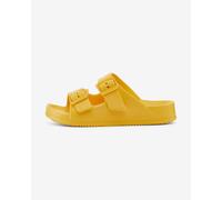 Duuo Eva Flat Sandals dark yellow Women - 38
