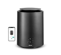 Duux Threesixty 2 Smart Ceramic Fan Heater, Quiet, 360° Electric Heater with 1800 Watt and 3 Power Levels, Electric Heater, Energy Saving with Intelligent Control, Grey