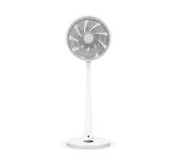 Duux Whisper 3 Standing Fan with Remote Control, 26 Cooling Speeds, Height Adjustable, Multi-direction Oscilation, Quiet Fan with Night Mode and Timer, White