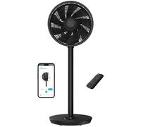 Duux Whisper Flex 2 Smart Fan, Remote Control, Alexa & Smart App, 30 Cooling Speeds, Adjustable from Desk to Standing Fan, Up-Down, Left-Right Oscillation, Powerful & Quiet, Night Mode, Black