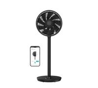 Duux Whisper Flex 2 Smart Fan, Remote Control, Alexa & Smart App, 30 Cooling Speeds, Adjustable from Desk to Standing Fan, Up-Down, Left-Right Oscillation, Powerful & Quiet, Night Mode, Black