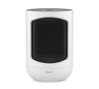 Duux Zone Personal Fan Heater, 1500W Portable Electric Heater, Ceramic Heater Element, 3 Heat and 1 Cool Settings, 60 Degree Oscillation, Mini Tabletop/Desk Heater, White, DXCH43UK