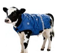 Duvcoywae Calf Winter Blanket | Freezing Resistance Small Cattle Clothes with Reflective Strips - Cold Weather Livestock Shelter Blanket,for Barn, Outdoor Pasture, Breeding, Nighttime Protection, Farm