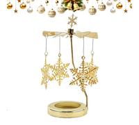 Duvcoywae Candle Spinner - Christmas Scented Votive Candle Carousel Spinner - Home Decor for Indoor Dining Meditation Bedroom Party Valentine's Day Festival Restaurant