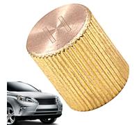 Duvcoywae Car Air Conditioning Vent Cap,Copper Leakproof Dust Protection - Low Pressure AC Valve Cap,for Automotive HVAC Air Conditioner Radiator Line Vent Repair Maintenance Service