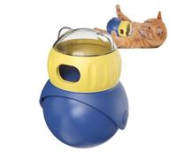 Duvcoywae Cat Treat Dispenser Toy,Treat Feeder for Cats - Interactive Feeding Toy, Adjustable Leaking Ball Pet Food Dispensing Slow Feeder for Enrichment Training Indoor Play