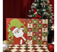 Duvcoywae Christmas Countdown Calendar Box,24-Day 2025 Fillable Foldable Christmas Box Empty - Holiday Party Favors Case for Kids Adults Treat Candy Stocking Jewelry Halloween Birthday