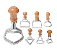 Duvcoywae Cookie Mold Press, Dumpling Cutter Stamp Maker, Multi-Functional Pasta Making Kit Ergonomic for Families Holidays Friends Gatherings