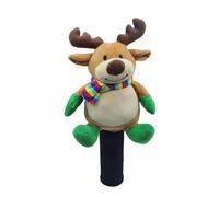 Duvcoywae Golf Club Head Covers | Christmas Santa Claus Golf Club Covers | Cute Protector for Women Men Beginners Daily Practice Mallet Woods Hybrid Fairway Driving Range Putting Green