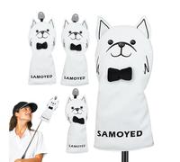 Duvcoywae Golf Head Cover | 4X Head Covers For Golf Clubs - Stylish Protection Headcovers With Soft Plush Lining, Fits Right Handed Putters