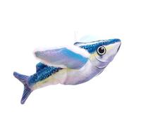 Duvcoywae Interactive Chirping Cat Toy - Realistic Vocal Fish for Kitten Playing | Rechargeable Cat Flapping Chirping Fish Toy for Hunting Simulation Training Stress Relief Exercise Entertainment