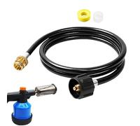 Duvcoywae Propane Adapter Hose, Propane Hose for Grill, 6 Ft Connectors Tank Parts for Garden Patio Heater Burner Heating Torch Camping Stove Portable Grills