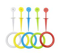 Duvcoywae Ring Throw Game for Adults | Colorful Outdoor Yard Games | Backyard Toys for Indoor Teens Friends Picnic Beach Lakehouse Boys Families Youth Kid Farming Party
