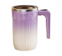 Duvcoywae Self Stirring Mug - 450ml Temperature Display Mixer Cup,with Detachable Stirrer Temperature Display Rechargeable Magnetic Stirring Coffee Mug,for Tea Cocoa Chocolate Beverages Drink Office