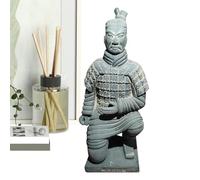 Duvcoywae Terracotta Warriors Figurine - Ancient Traditional Terracotta Clay Figurine | Home Decor Small Collectible Statues for Desktop, Bookcase, Dining Table, Study, Bedroom